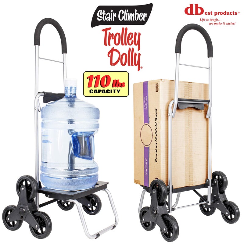 dbest products Stair Climber Trolley Dolly Black - Image 3